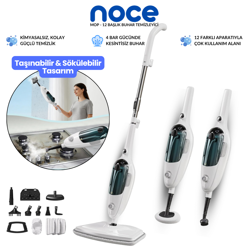 Noce Mop | Buharlı Temizlik Makinası