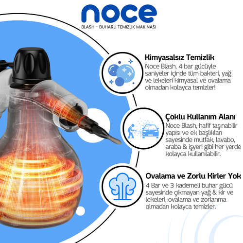 Noce Blash | Buharlı Temizlik Makinası