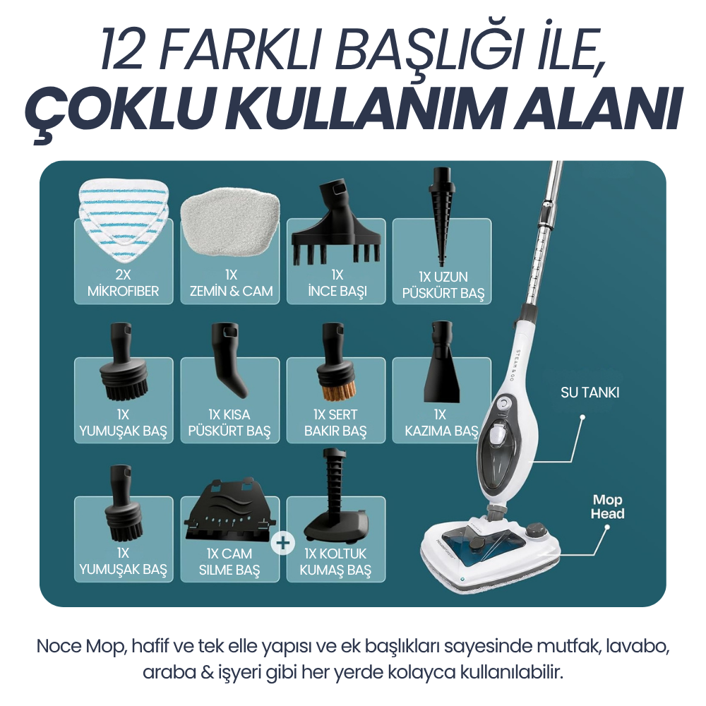 Noce Mop | Buharlı Temizlik Makinası