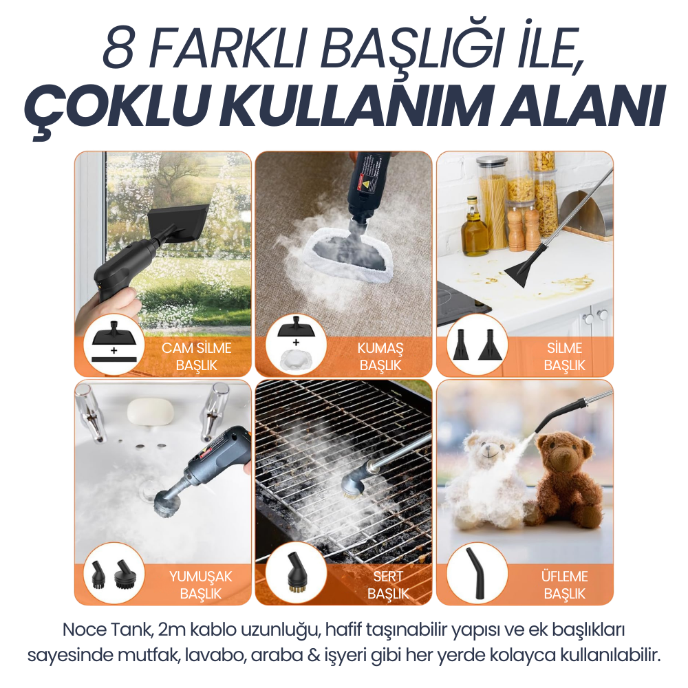 Noce Tank ile banyo ve fayans temizliği - kimyasalsız