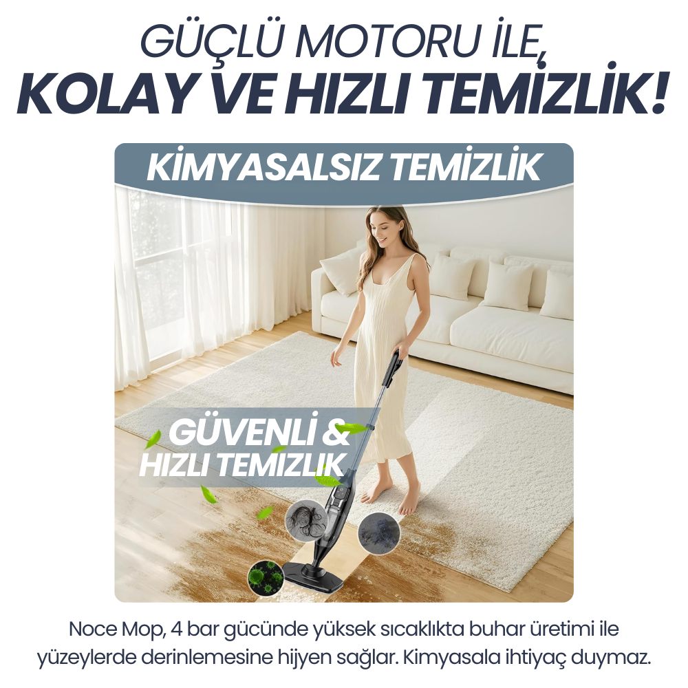 Noce Mop ile parke ve laminat temizliği