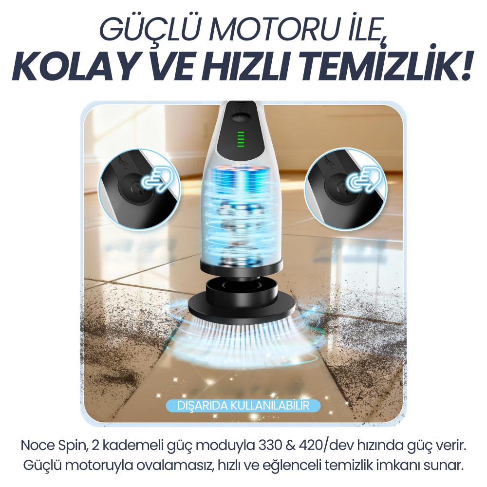 Noce Spin | Şarjlı Temizlik Fırçası
