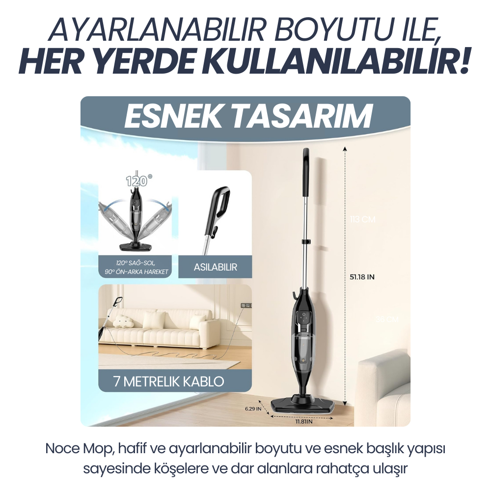 Noce Mop | Buharlı Temizlik Makinası