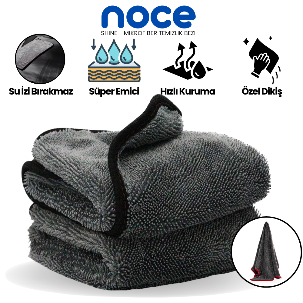Noce Shine - Mikrofiber Temizlik Bezi